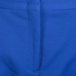 Pre Owned Jil Sander Electric Blue High Waist Trousers M