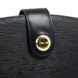 Pre Owned Louis Vuitton Black Epi Leather Capucines Shoulder Bag