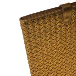 Bottega Veneta Oro Bruciato Intrecciato Ayers iPad Case