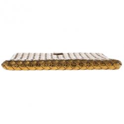 Bottega Veneta Oro Bruciato Intrecciato Ayers iPad Case