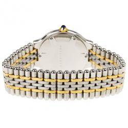 مملوكة مسبقًا Cartier White Stainless Steel Must de Cartier 21 Women's Wristwatch 28MM