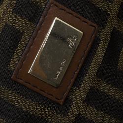 Pre Owned Fendi Multicolor Striped Canvas Limited Edition Chef Flap Bag