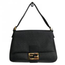 Fendi Zucchino Studded Chain Handle Pochette