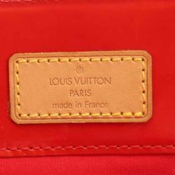 Pre Owned Louis Vuitton Orange Sunset Monogram Vernis Reade PM Bag