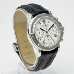 Pre Owned Raymond Weil Parsifal SS White Mens Wristwatch 