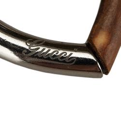 Pre Owned قلادة غوتشي دلاية فضة استرليني هارت بامبو