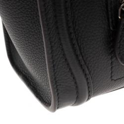 Pre Owned Celine Black Nano Luggage Tote