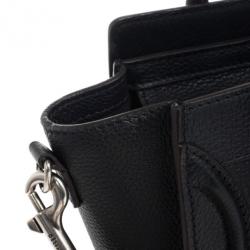 Pre Owned Celine Black Nano Luggage Tote