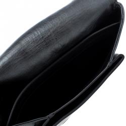 مملوكة مسبقًا حقيبة كلتش جيفنشي أنتيغونا مظروف جلد رمادية داكنة متوسطة 