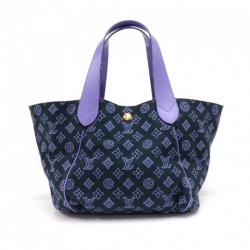 Pre Owned Louis Vuitton Marine Canvas Cabas Ipanema PM Bag