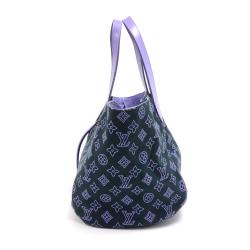 Pre Owned Louis Vuitton Marine Canvas Cabas Ipanema PM Bag