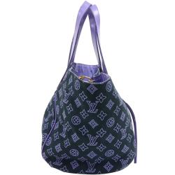 Pre Owned Louis Vuitton Marine Canvas Cabas Ipanema PM Bag