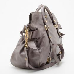 Miu Miu Vitello Lux Large Bow Bag Miu Miu | The Luxury Closet