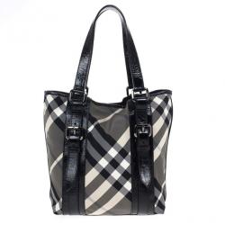 مملوكة مسبقًا Burberry Lowry Check Tote