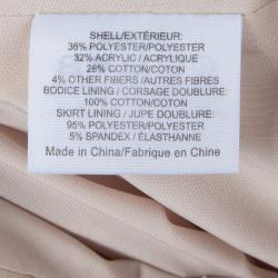 Pre Owned Tory Burch Beige Floral Print Dress M