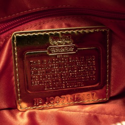 Coach Pink Satin Mini Amanda Satchel