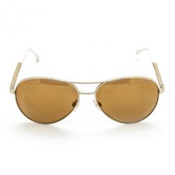 Pre Owned Chanel Gold Rimmed 4185 Woman Aviators