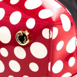 مملوكة مسبقًا Louis Vuitton Black Monogram Nylon Yayoi Kusama Lock It MM Bag