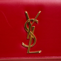 مملوكة مسبقًا حقيبة كلتش سان لوران باريس كاساندريه جلد وردية ميتالك