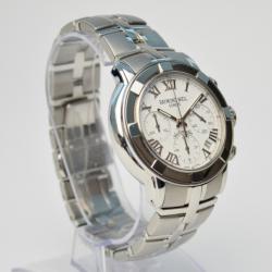 Pre Owned Raymond Weil White Stainless Steel Parsifal Men's Wristwatch 42MM