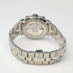 Pre Owned Raymond Weil White Stainless Steel Parsifal Men's Wristwatch 42MM