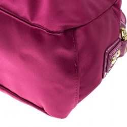 Coach Pink Satin Mini Amanda Satchel