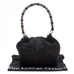 Pre Owned Dior Black Nylon Bucket Bag