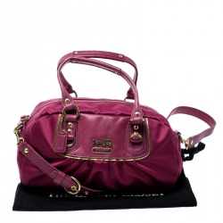 Coach Pink Satin Mini Amanda Satchel