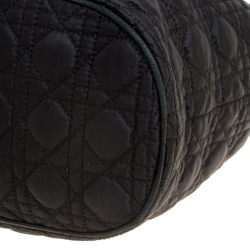 Pre Owned Dior Black Cannage Nylon Tote