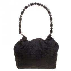 Pre Owned Dior Black Nylon Bucket Bag