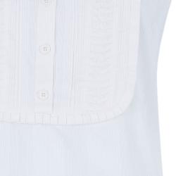 Pre Owned Chloe White Sleeveless Panelled Top M