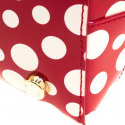 مملوكة مسبقًا Louis Vuitton Black Monogram Nylon Yayoi Kusama Lock It MM Bag