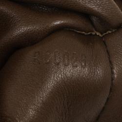 Pre Owned Louis Vuitton Limited Edition Cacao Monogram Suede Onatah Fleurs PM