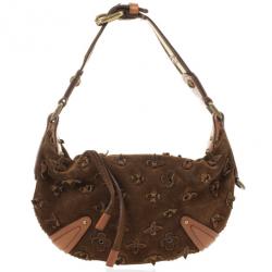 Louis Vuitton Onatah Brown Suede GM Hobo Bag at the best price
