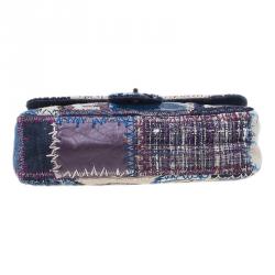 Pre Owned حقيبة شانيل باتشورك جلد متعدد الألوان جامبو كلاسيك بقلاب