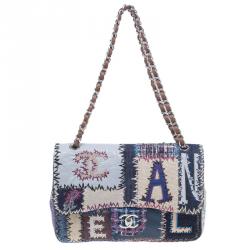 Pre Owned حقيبة شانيل باتشورك جلد متعدد الألوان جامبو كلاسيك بقلاب