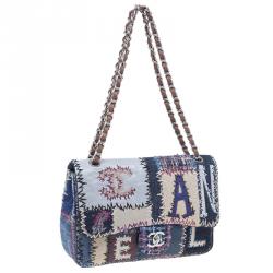 Pre Owned حقيبة شانيل باتشورك جلد متعدد الألوان جامبو كلاسيك بقلاب