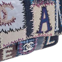 Pre Owned حقيبة شانيل باتشورك جلد متعدد الألوان جامبو كلاسيك بقلاب