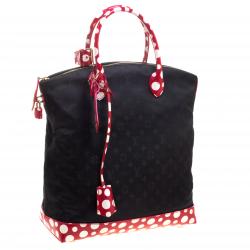 مملوكة مسبقًا Louis Vuitton Black Monogram Nylon Yayoi Kusama Lock It MM Bag