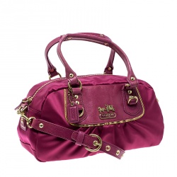 Coach Pink Satin Mini Amanda Satchel
