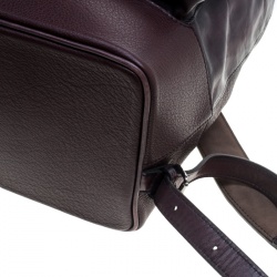 Berluti Dark Burgundy Leather Horizon Backpack 