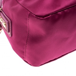 Coach Pink Satin Mini Amanda Satchel