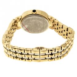 Pre Owned Aigner Brown Gold Tone Stainless Steel Prato A13212 Women's Wristwatch 32 mm