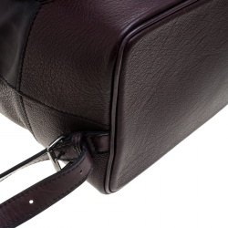 Berluti Dark Burgundy Leather Horizon Backpack 