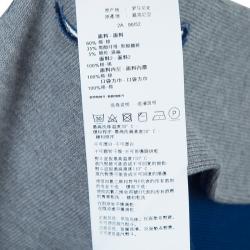 Pre Owned Armani Junior Grey Knit Notched Collar Blazer 2 Yrs