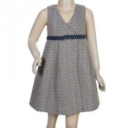 Armani Junior Grey Tweed Sleeveless Dress 6 Yrs
