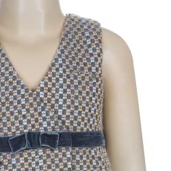 Armani Junior Grey Tweed Sleeveless Dress 6 Yrs