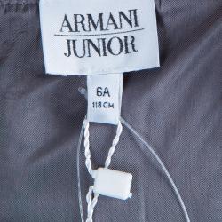 Armani Junior Grey Tweed Sleeveless Dress 6 Yrs