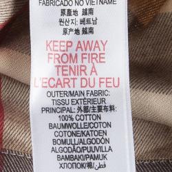 Pre Owned Burberry Children Beige Novacheck Cotton Pleated Serena Mini Skirt 12 Yrs