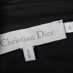  Dior Blue Jersey Asymmetric Pleat Detail Sleeveless Dress 6 Yrs